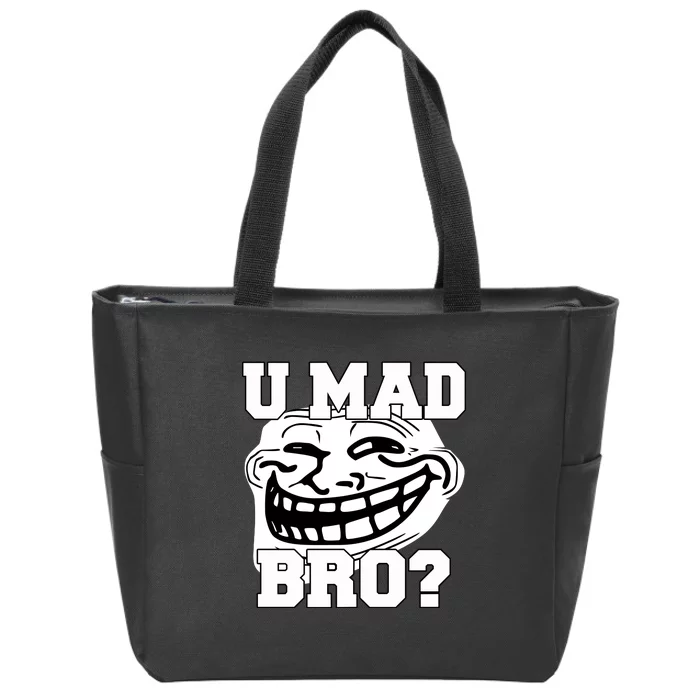 New Troll Face U Mad Smile Bro Zip Tote Bag