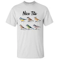 Teeshirtpalace Nice Tits Pun Joke Funny Bird Lover Enthusiast Birdwatcher Kids T-Shirt