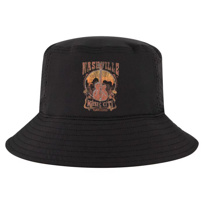 Nashville Tennessee Guitar Country Music City Guitarist Cool Comfort Performance Bucket Hat