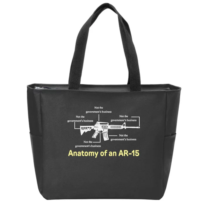 Not The GovernmentS Business Ar15 Zip Tote Bag