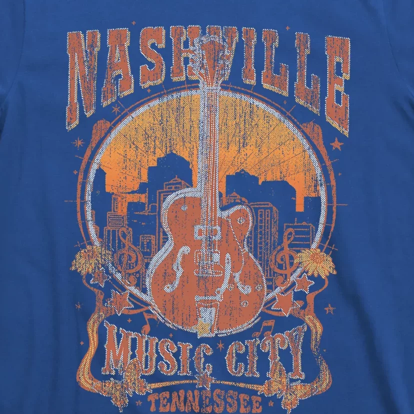 Nashville Tennessee Guitar Country Music City T-Shirt