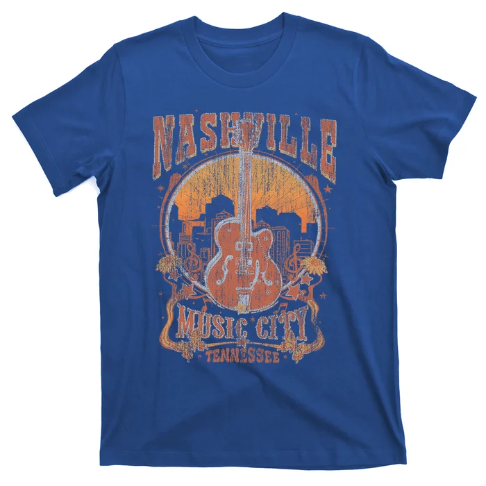 Nashville Tennessee Guitar Country Music City T-Shirt