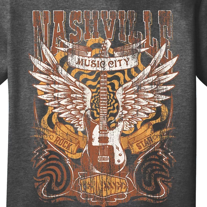 Nashville Tennessee Guitar Country Music City Guitarist Gift T-Shirt