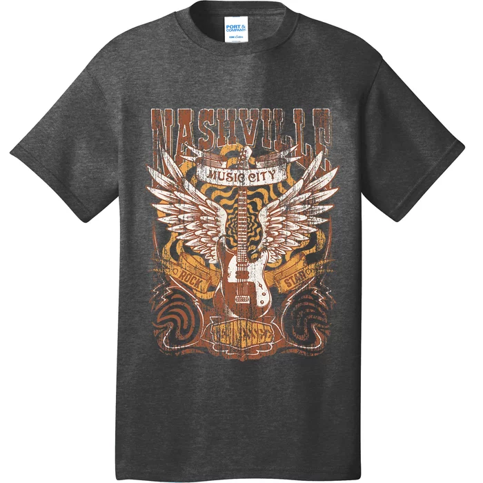 Nashville Tennessee Guitar Country Music City Guitarist Gift T-Shirt