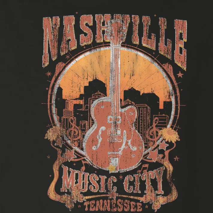 Nashville Tennessee Guitar Country Music City Guitarist Gift Toddler Long Sleeve Shirt