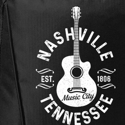 Nashville Tennessee Guitar Country Music City Souvenir Gift City Backpack