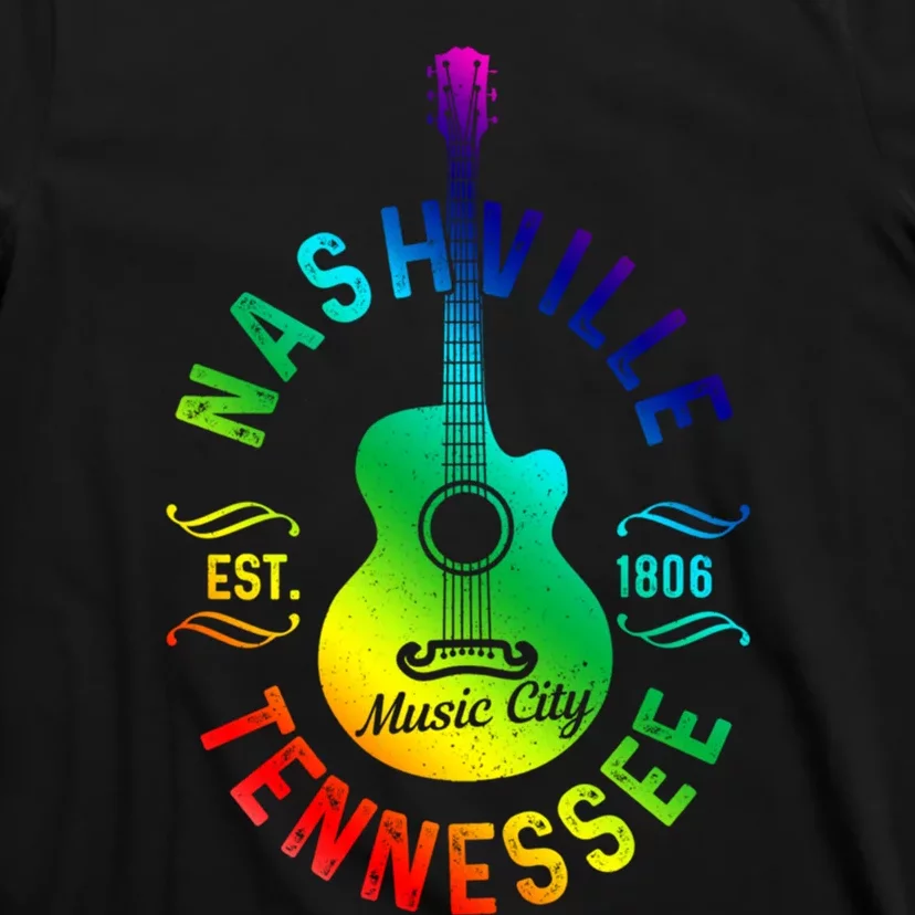 Nashville Tennessee Guitar Country Music City Souvenir Gift Cute Gift T-Shirt