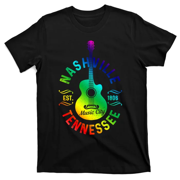 Nashville Tennessee Guitar Country Music City Souvenir Gift Cute Gift T-Shirt