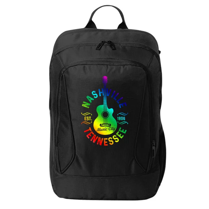 Nashville Tennessee Guitar Country Music City Souvenir Gift Cute Gift City Backpack