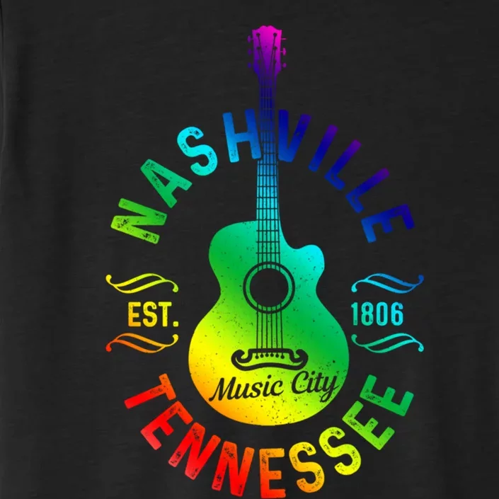 Nashville Tennessee Guitar Country Music City Souvenir Gift Cute Gift ChromaSoft Performance T-Shirt