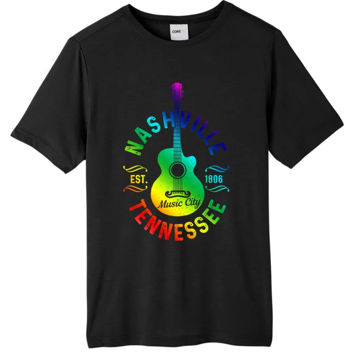 Nashville Tennessee Guitar Country Music City Souvenir Gift Cute Gift ChromaSoft Performance T-Shirt