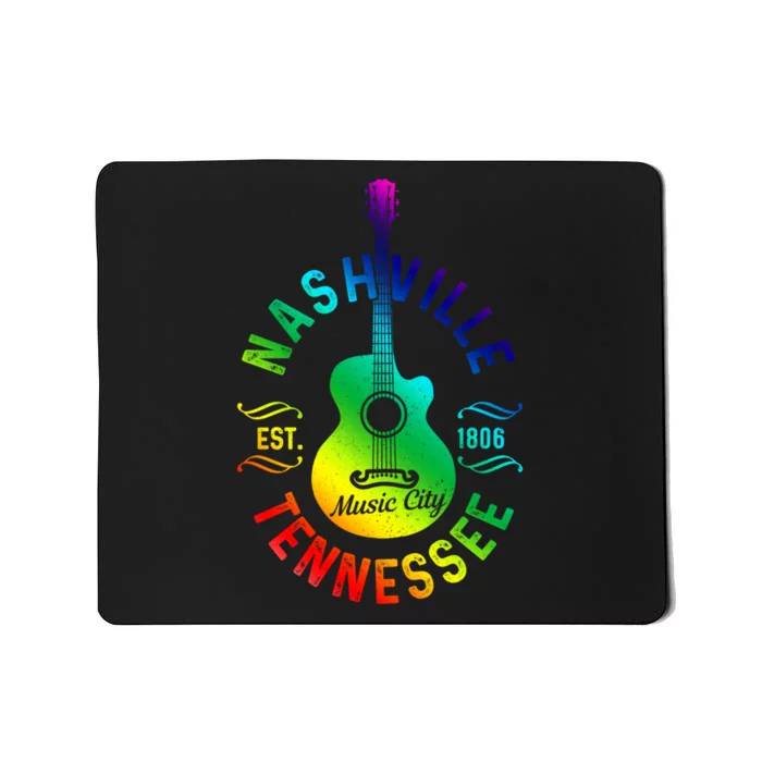 Nashville Tennessee Guitar Country Music City Souvenir Gift Cute Gift Mousepad