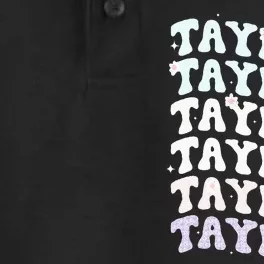 Name T.AYLOR Girl Boy Retro Groovy 80's 70's Colourful Dry Zone Grid Performance Polo