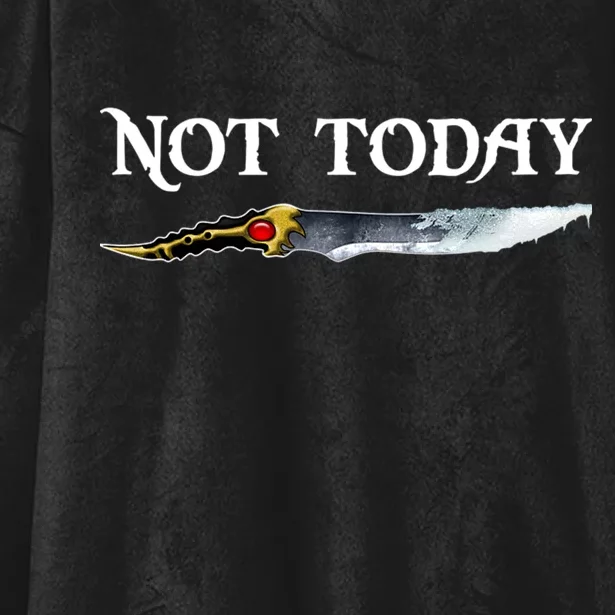 Not Today GOT Sword Hooded Wearable Blanket