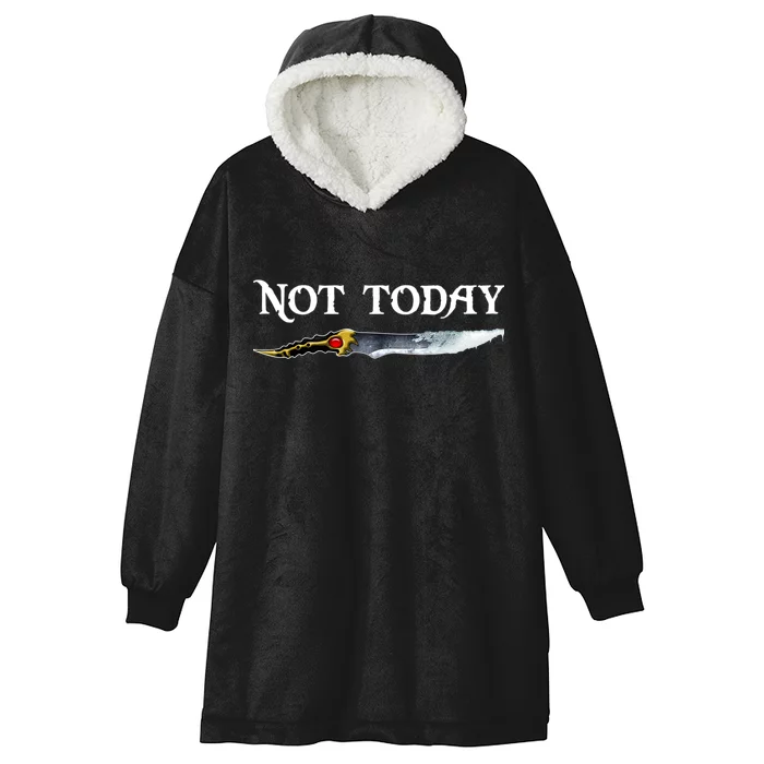 Not Today GOT Sword Hooded Wearable Blanket