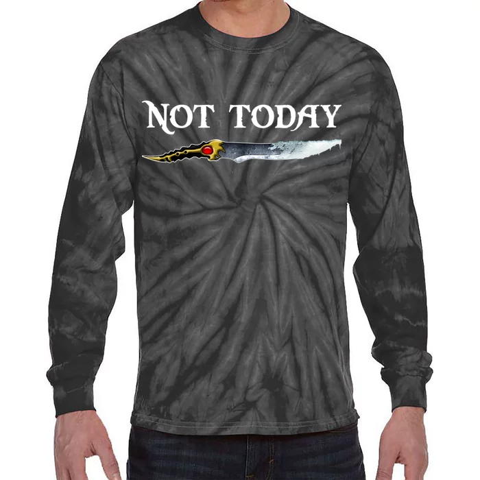 Not Today GOT Sword Tie-Dye Long Sleeve Shirt