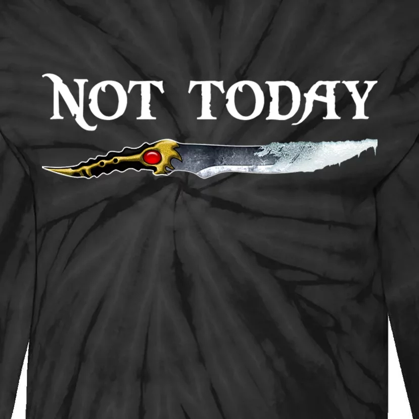 Not Today GOT Sword Tie-Dye Long Sleeve Shirt