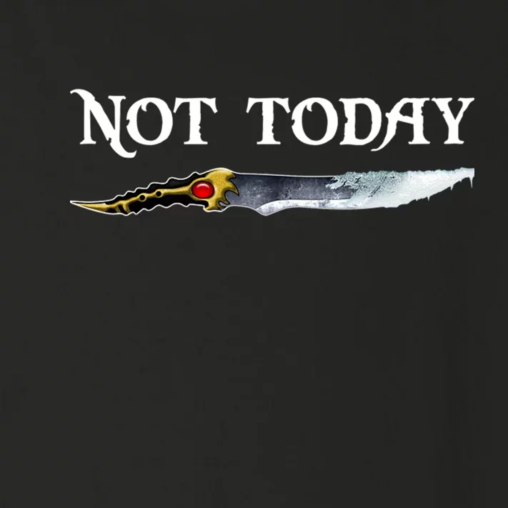 Not Today GOT Sword Toddler Long Sleeve Shirt