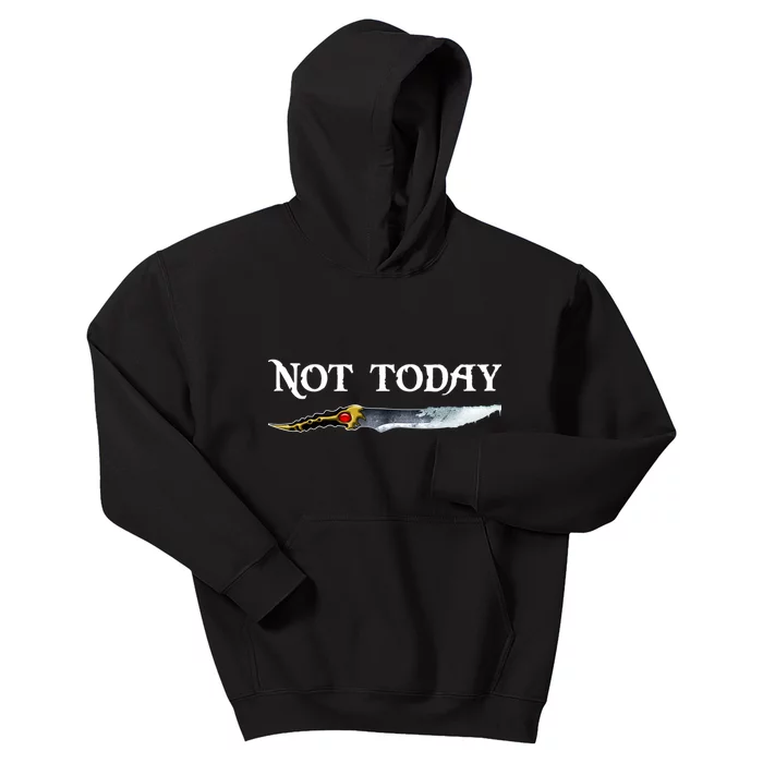 Not Today GOT Sword Kids Hoodie