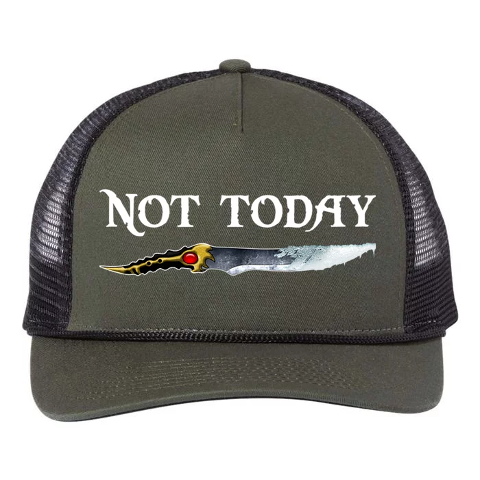 Not Today GOT Sword Retro Rope Trucker Hat Cap