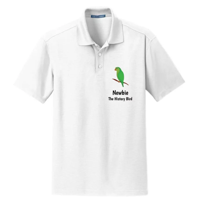 Newbie The History Bird Dry Zone Grid Performance Polo