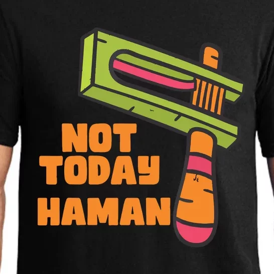 Not Today Haman Costume Purim Queen Esther Party Groggers Pajama Set