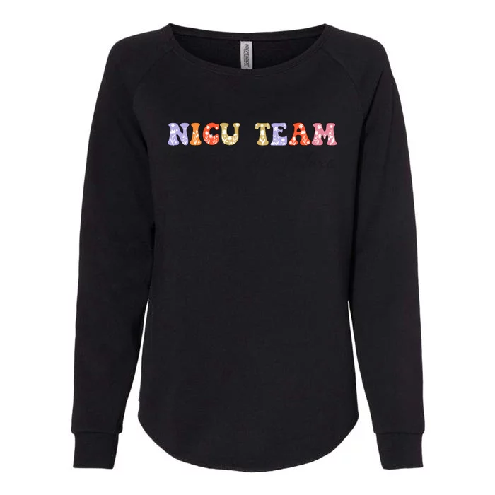 Nicu Team Holding The Future Nicu Nurse Gift Womens California Wash Sweatshirt