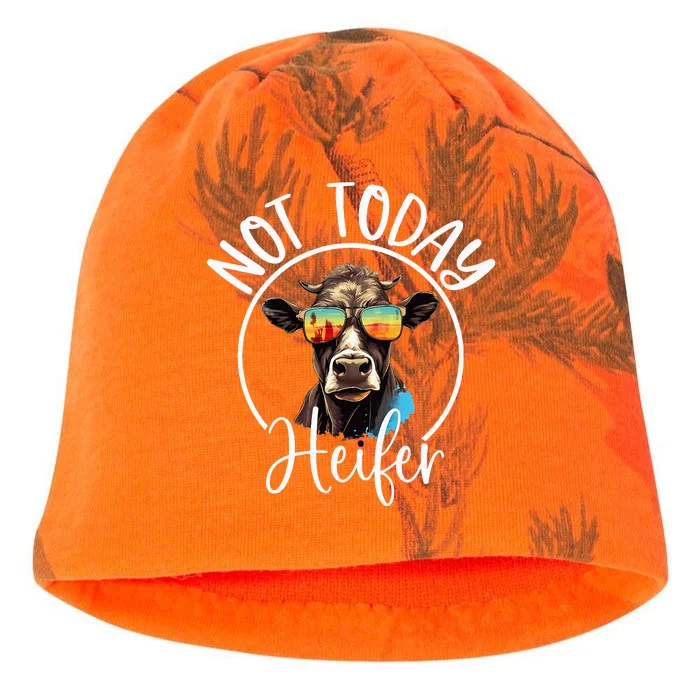 Not Today Heifer Funny Country Life Kati - Camo Knit Beanie