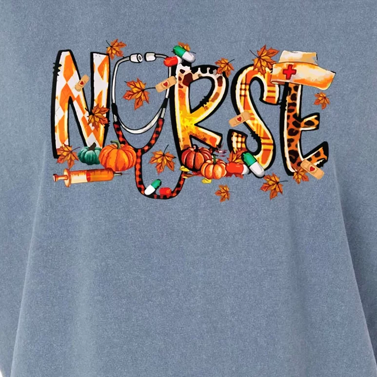 Nurse Thanksgiving Health Worker Nursing Nurse Funny Gift Garment-Dyed Women's Muscle Tee