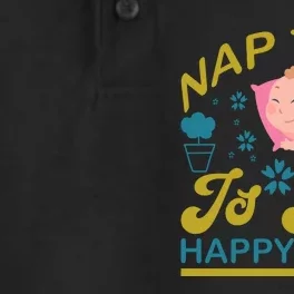 Nap Time Is My Happy Hour Dry Zone Grid Performance Polo