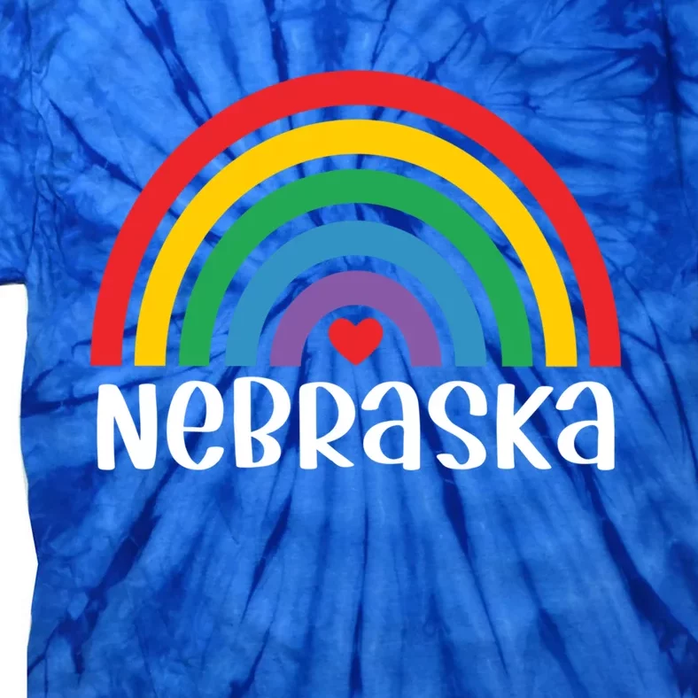 Nebraska Travel I Love Nebraska Usa Gift Tie-Dye T-Shirt