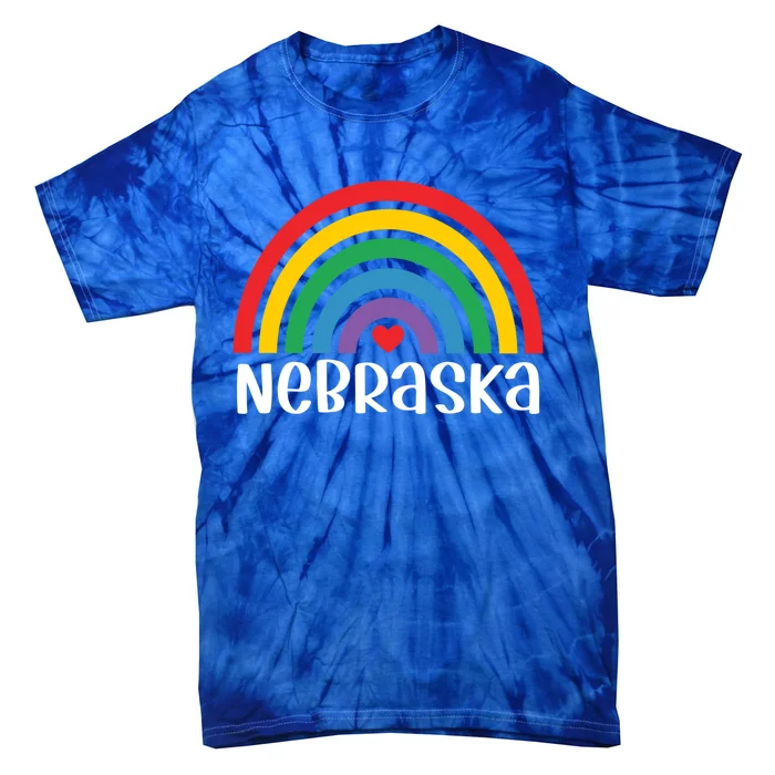 Nebraska Travel I Love Nebraska Usa Gift Tie-Dye T-Shirt