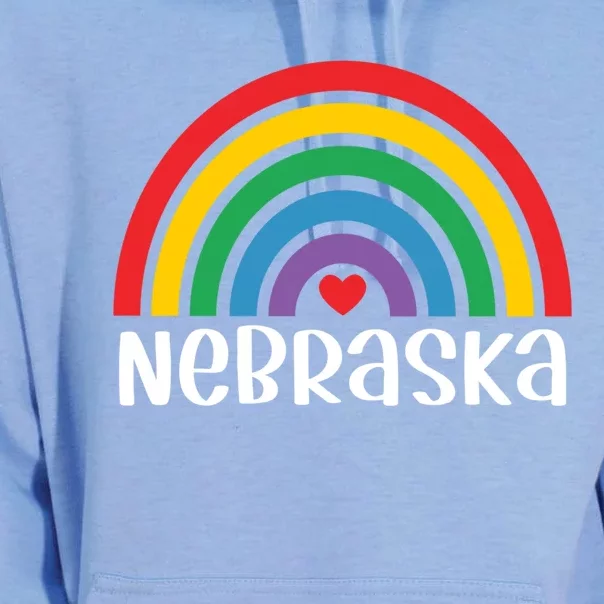 Nebraska Travel I Love Nebraska Usa Gift Unisex Surf Hoodie