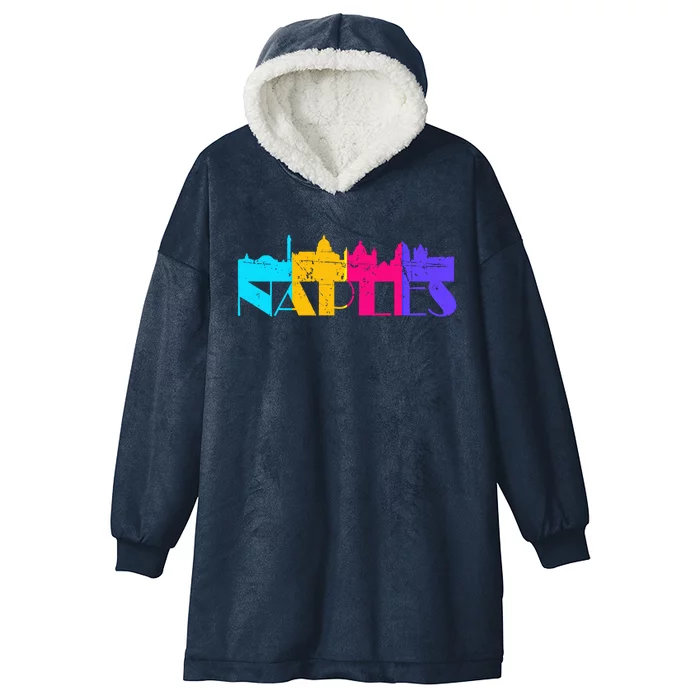 Napels Travel Italy Pride Gift Italian City Holidays Gift Hooded Wearable Blanket