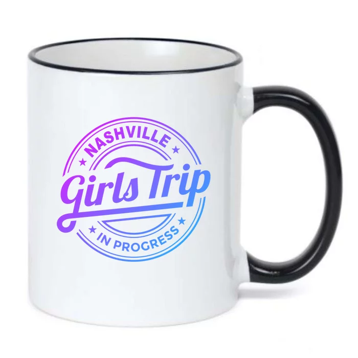 Nashville Trip In Progress Matching Group Vacation Gift Black Color Changing Mug