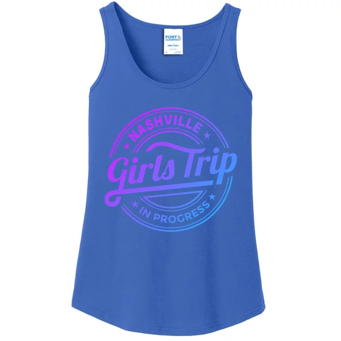 Nashville Trip In Progress Matching Group Vacation Gift Ladies Essential Tank