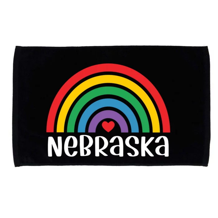 Nebraska Travel I Love Nebraska Usa Gift Microfiber Hand Towel