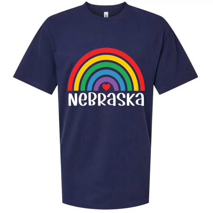 Nebraska Travel I Love Nebraska Usa Gift Sueded Cloud Jersey T-Shirt