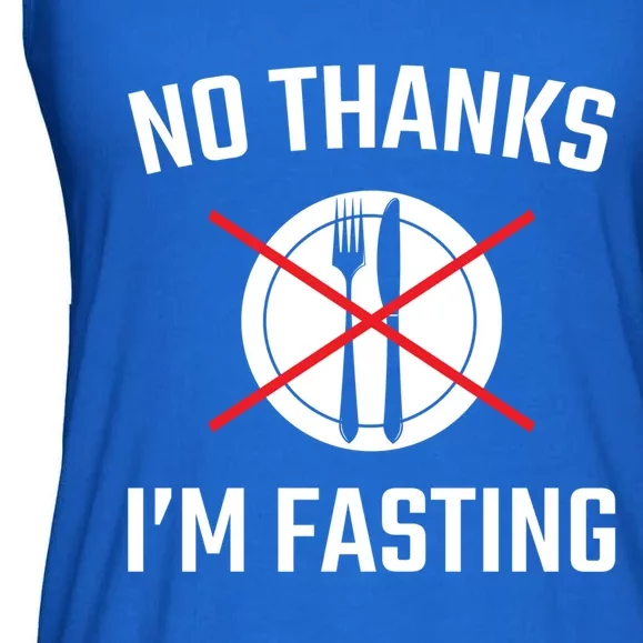 No Thanks Im Fasting Ramadan Islamic Muslim Gift Ladies Essential Flowy Tank