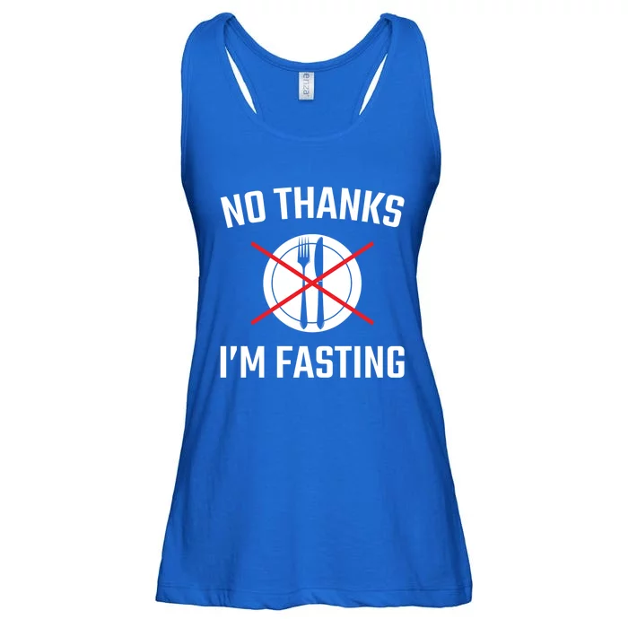 No Thanks Im Fasting Ramadan Islamic Muslim Gift Ladies Essential Flowy Tank