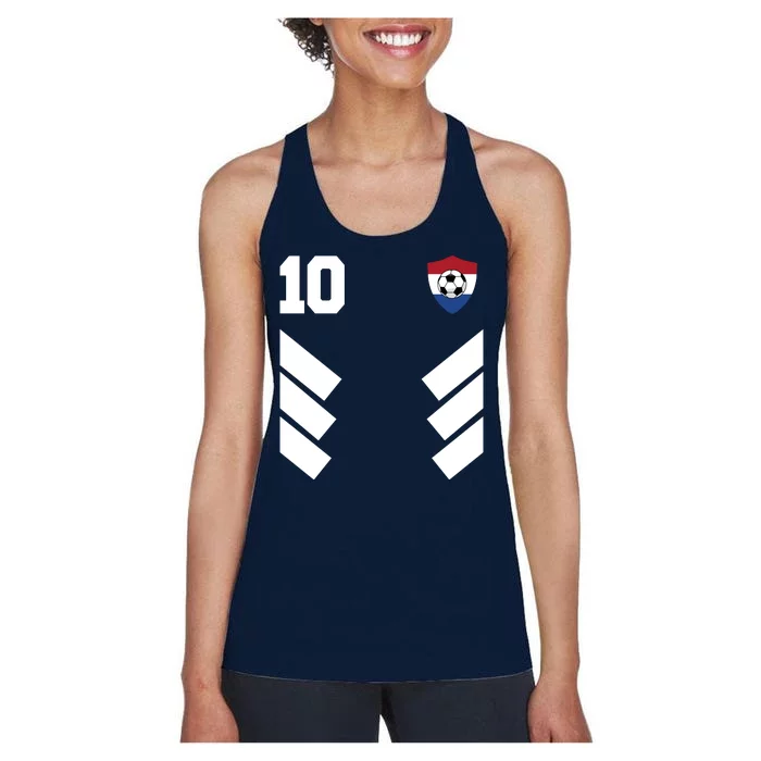 Netherlands Team Jersey Soccer Crest Women's Racerback Tank