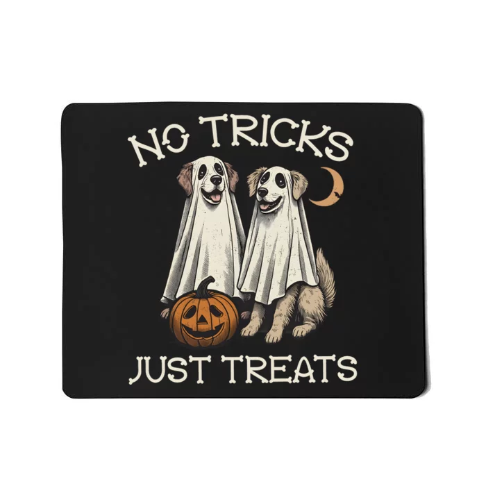 No Tricks Just Treats Funny Halloween Dog Mousepad