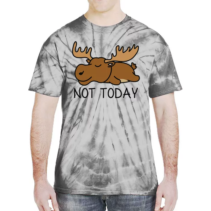 Not Today Lazy Moose Tie-Dye T-Shirt