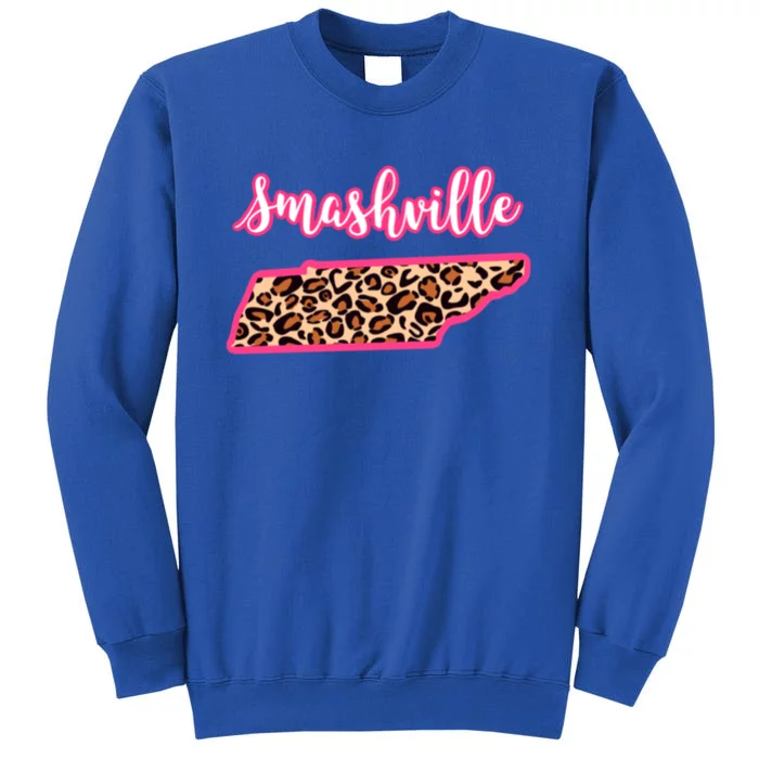 Nashville Tennessee Leopard Print Bachelorette Smashville Tn Gift Sweatshirt