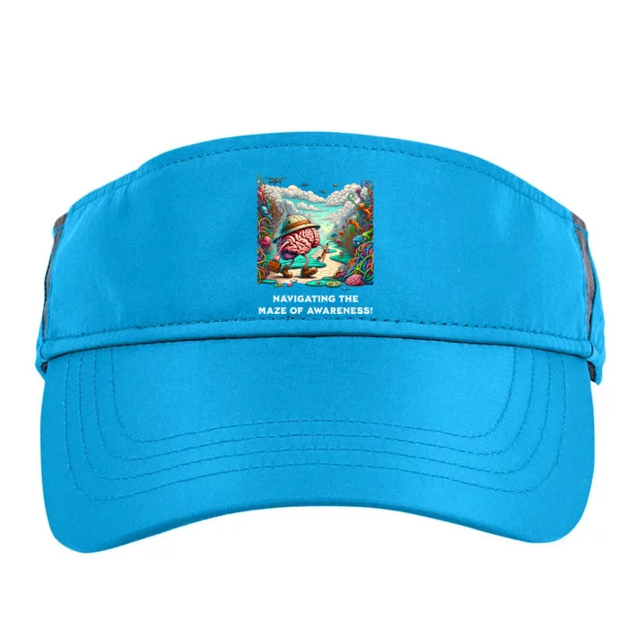 Navigating The Maze Of Awareness Brain Health Adventure Cool Gift Adult Drive Performance Visor