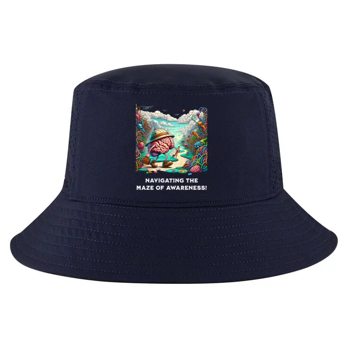 Navigating The Maze Of Awareness Brain Health Adventure Cool Gift Cool Comfort Performance Bucket Hat