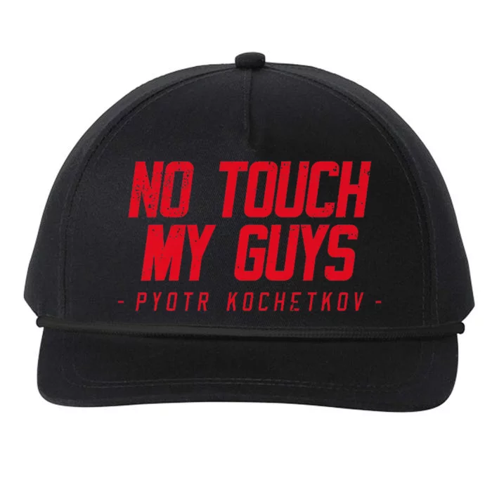 No Touch My Guys Snapback Five-Panel Rope Hat