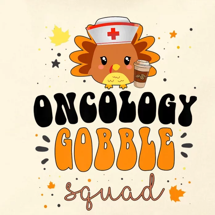 Nurse Turkey Matching Oncology Gobble Squad Thanksgiving Zip Tote Bag