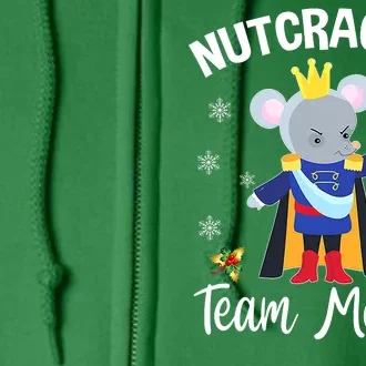 Nutcracker Team Mouse Holiday Christmas Boy Girls Full Zip Hoodie