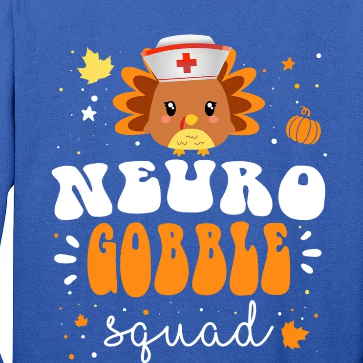 Neurology Turkey Matching Neuro Gobble Squad Thanksgiving Great Gift Tall Long Sleeve T-Shirt